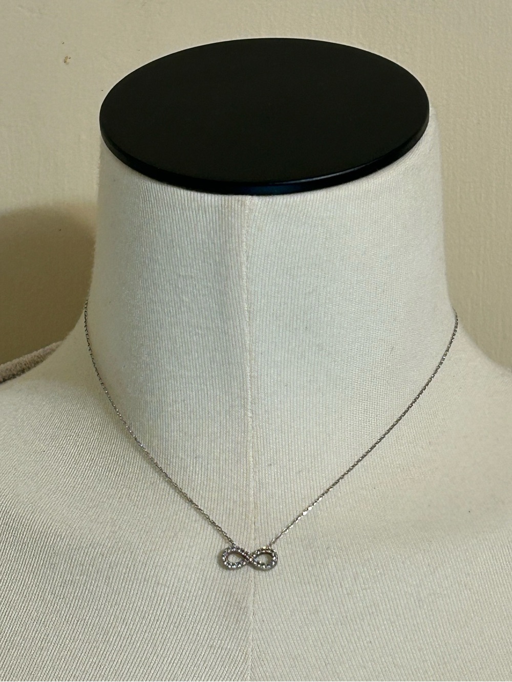 STERLING SILVER 925 INFINITY CZ NECKLACE